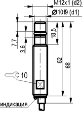 Габариты ISB W2A8-31P-1,5-L-2